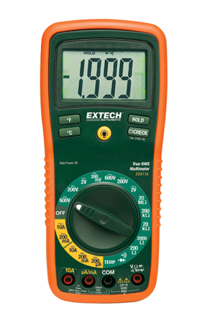 EXTECH EX411A: 8 Function True RMS Professional MultiMeter