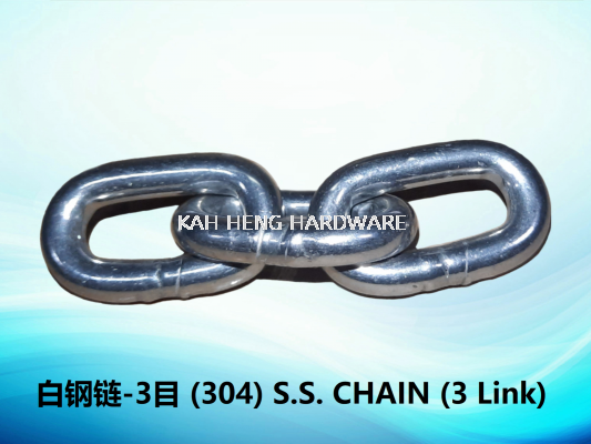 ׸-3Ŀ (304) S.S. CHAIN (3 Link)