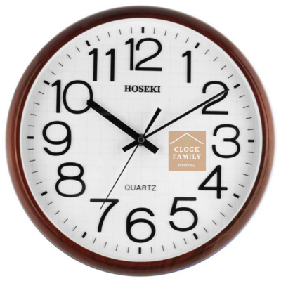 HOSEKI H-9404 WALL CLOCK (RED WOOD)