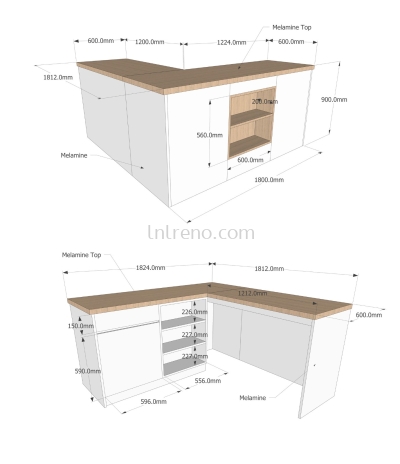 Custom Made Cashier Counter and Reception Counter in KL PJ