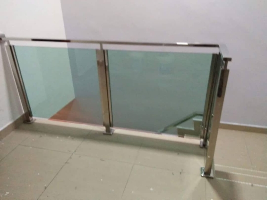 Stainless Steel Tempered Glass Staircase Railing Johor Bahru