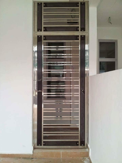 Custom Stainless Steel Security Door Johor Bahru