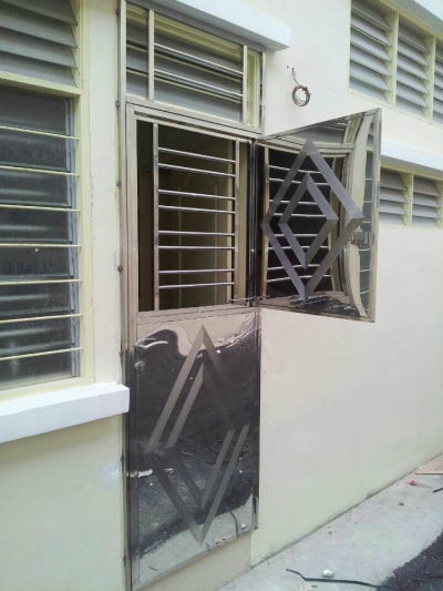 Custom Stainless Steel Security Door Johor Bahru