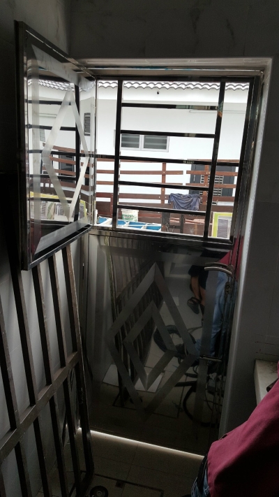 Custom Stainless Steel Security Door Johor Bahru