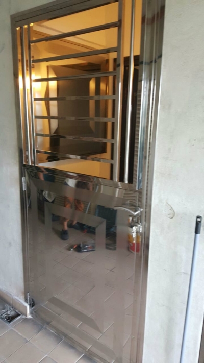 Custom Stainless Steel Security Door Johor Bahru