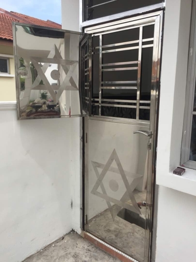 Custom Stainless Steel Security Door Johor Bahru