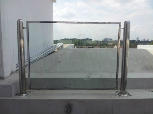 Balcony Stainless Steel Glass Fencing Johor Bahru