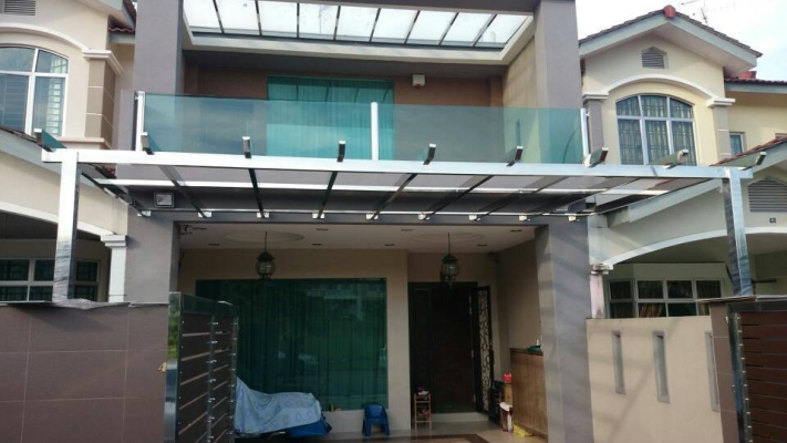 Balcony Stainless Steel Glass Fencing Johor Bahru