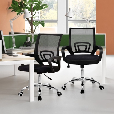 Adjustable Swivel Mesh Office Chair with PVC Nylon Leg