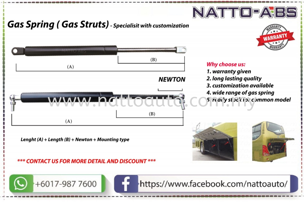 Gas sping - Gas struts