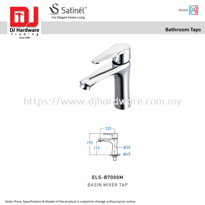 SATINEL FOR ELEGANT HOME LIVING MIXER BATHROOM TAPS BASIN MIXER TAP ELS B7000M (OEL)