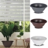 (302) FELTON 2456/2489, Pasu Bunga, Round Flower Pot FREE Saucer M size Hiasan Rumah