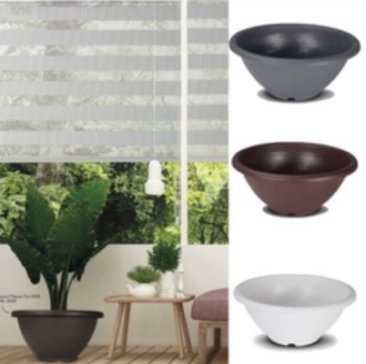 (304) FELTON 2458, Pasu Bunga, Round Flower Pot XL size