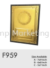 F959 Exclusive Premium Affordable Wooden Wood Sticker Gold Plaque Malaysia Wood Plaque Plaque