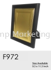 F972 Exclusive Premium Affordable Wooden Wood Gold Sticker Plaque Malaysia Wood Plaque Plaque