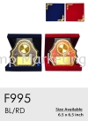 F995 Exclusive Premium Affordable Gold Sticker Velvet Box Malaysia Velvet Box Plaque