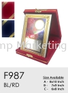 F987 Exclusive Premium Affordable Sticker Gold Frame Velvet Plaque Malaysia Velvet Box Plaque