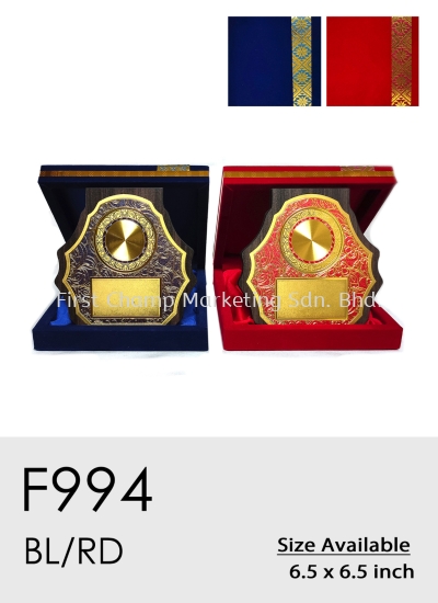 F994 Exclusive Premium Affordable Gold Sticker Velvet Box Malaysia