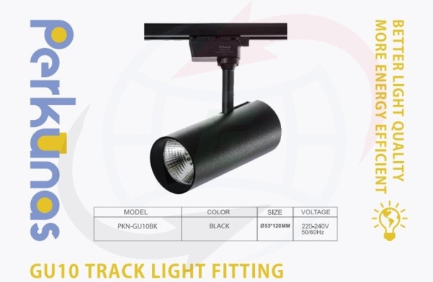 Perkunas GU10 LED Track Light Fitting