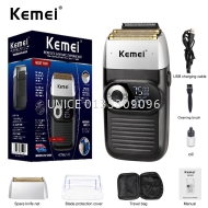 Kemei 2026 2 in 1 Rechargeable Electric Shaver LCD Display Portable Cordless Reciprocating Razor Bea