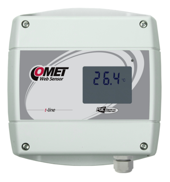comet t4611 websensor with poe - remote thermometer with ethernet interface
