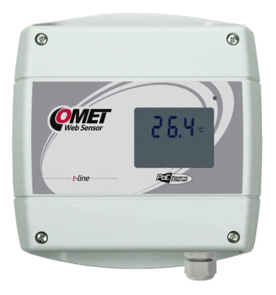 COMET T4611 WebSensor with PoE - remote thermometer with Ethernet interface