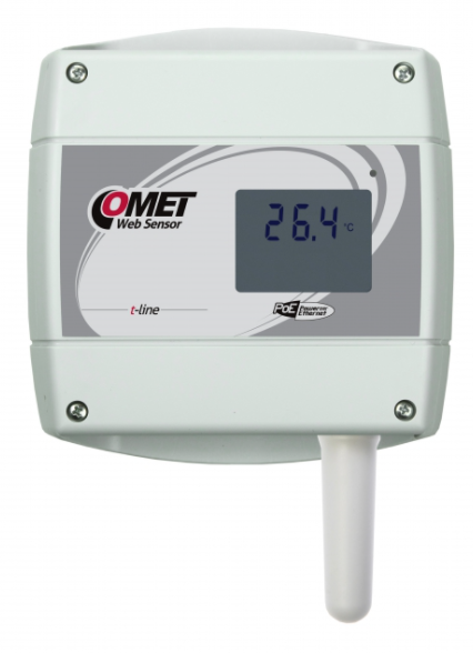 comet t0610 websensor with poe - remote thermometer with ethernet interface