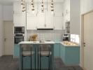 BERTAM INDAH, KEPALA BATAS KITCHEN CABINET -MELAMINE DOOR  KITCHEN CABINET 