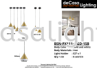 BSN-PX111-1-GD-1SB Metal Type Pendant Light PENDANT LIGHT