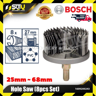 BOSCH 1609200243 8PCS 25MM - 68MM Hole Saw Set