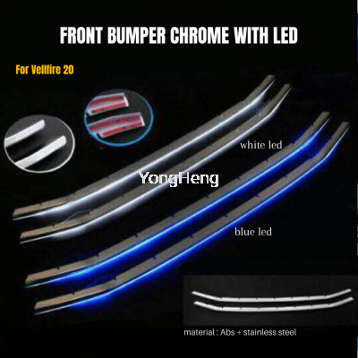 Front Bumper Chrome W/LED (Blue) [TV203]