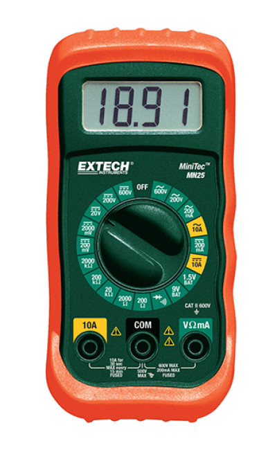 EXTECH MN25 : MiniTec™ Digital MultiMeter