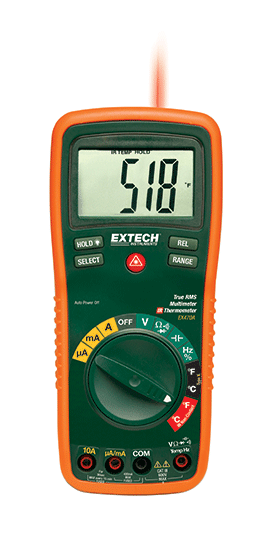 EXTECH EX470A : 12 Function True RMS Professional MultiMeter + InfraRed Thermometer 