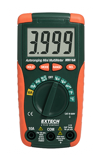 EXTECH MN16A : Digital Mini MultiMeter