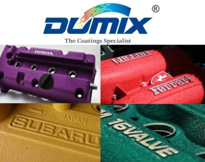 Dumix Wringkle Paint Hi-Temp Engine Coating / Cat Mengerrutu Tahan Panas (Aerosol 400ml/ 1 Litre)