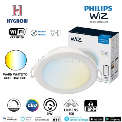 WiZ LED 4-inch 6-inch Smart Lighting Tunable White Downlight (9W | 17W 2700-6500 K)