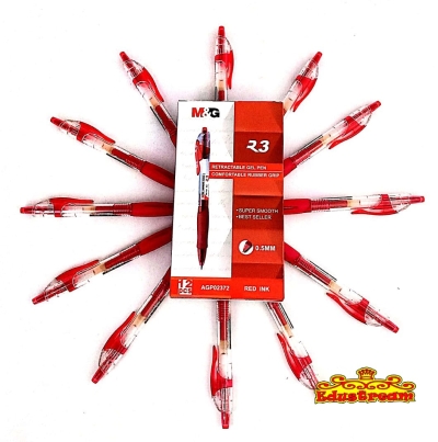 M&G R3 Gel Pen 0.5mm Red (12Pcs/Box)