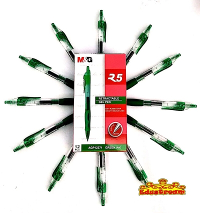 M&G R5 Gel Pen 0.7mm Green (12Pcs/Box)