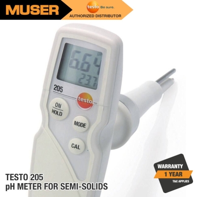 testo 205 pH / Temperature Measuring Instrument for Semi-Solid Media