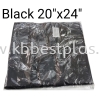 Black 20"x24" Single Bag/PP Hole Bag Plastic Bag