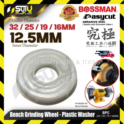 BOSSMAN BPC 1PCS 12.5MM Bench Grinding Wheel Plastic Washer (32/25/19/16MM)