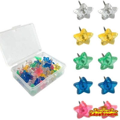 Dingli Star Push Pin 50's ( 2box)