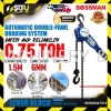 BOSSMAN BHSHD07515 1.5M 0.75 Ton Premium HSR Series Lever Block Chain Block/Lever Block Warehouse Equipment