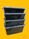 500 650 750 1000ml Rectangle Disposable Plastic Food Container [50sets+-] Food Box / Lunch Box / Bento 