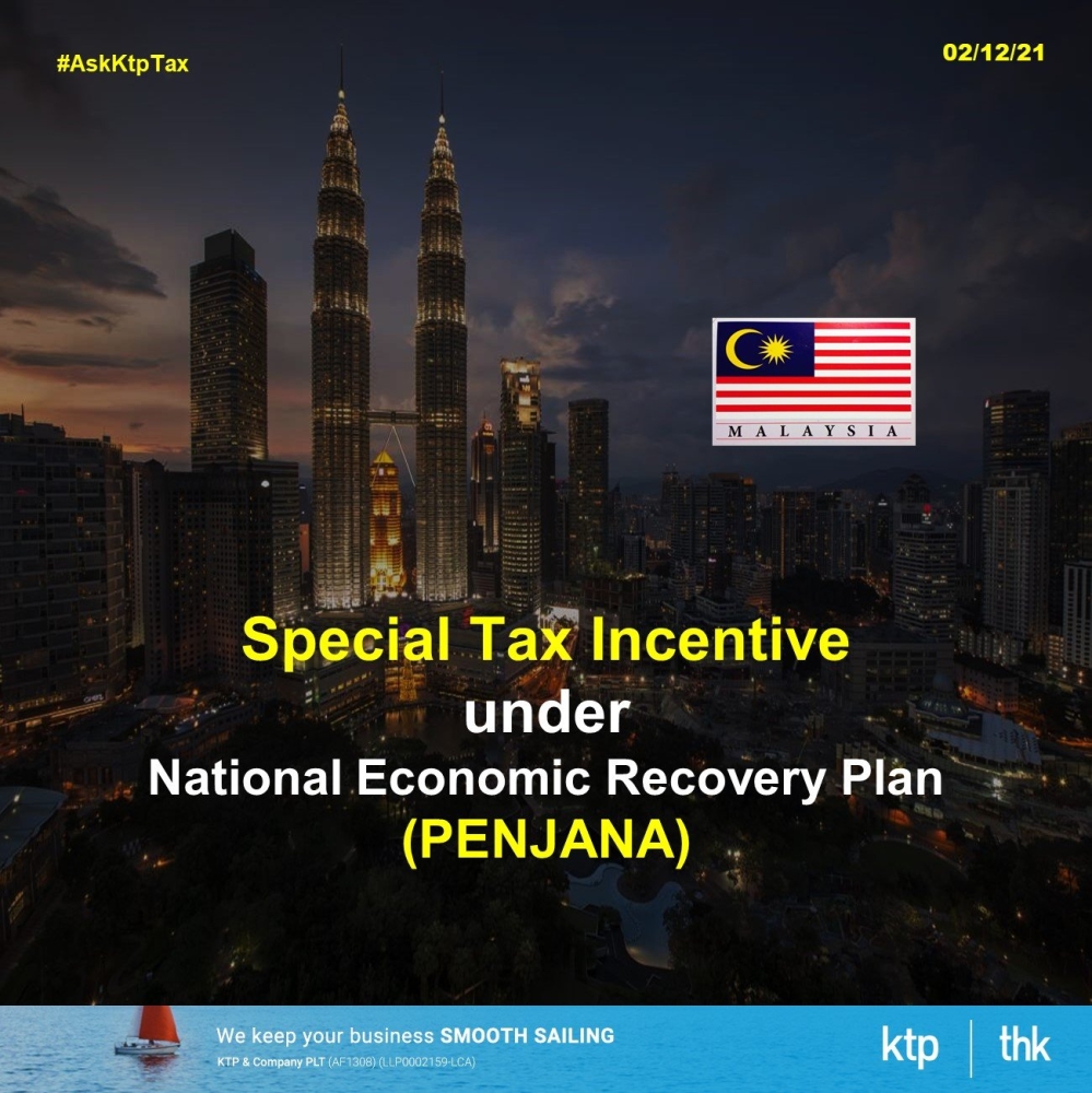 Special Tax Incentive under Penjana