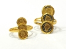 Triple Coin Ring Rings