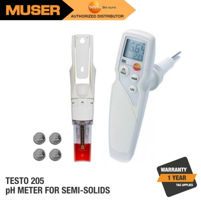 testo 205 pH / Temperature Measuring Instrument for Semi-Solid Media