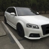 A3 09-12 RS Style Front Bumper W/Black Grille A3 Audi