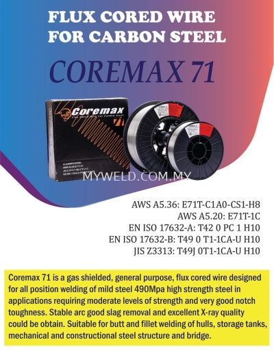 FLUX CORED WIRE FOR CARBON STEEL