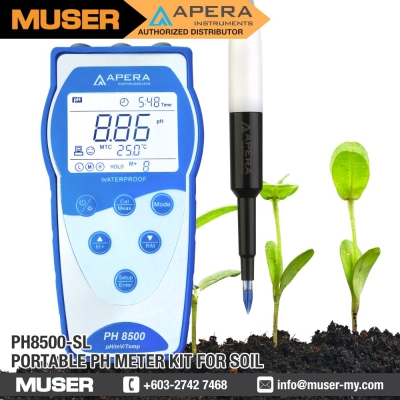 PH8500-SL Portable pH Meter for Soil (Direct Measurement) | Apera by Muser